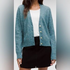 Lululemon Alpaca Wool Blend Button-Up Cardigan